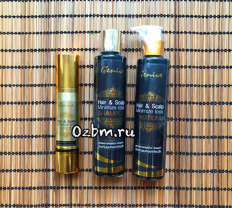 Тайский шампунь и кондиционер для роста волос Genive Hair and Scalp Minimize Loss 200 мл